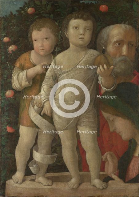 The Holy Family with Saint John, c. 1500. Artist: Mantegna, Andrea (1431-1506)