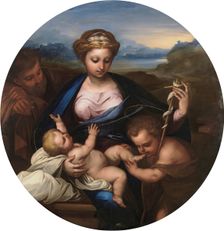 The Holy Family with Saint John, c1655. Creator: Luca Giordano