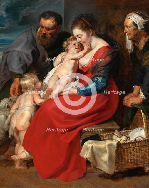 The Holy Family with Saints Elizabeth and John the Baptist, c. 1615. Creator: Peter Paul Rubens.
