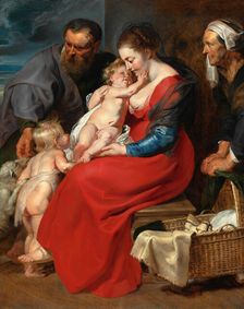 The Holy Family with Saints Elizabeth and John the Baptist, c. 1615. Creator: Peter Paul Rubens