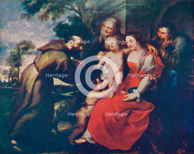 'The Holy Family with Saints Francis and Anne and the Infant Saint John the Baptist', c1630. (c1935) Artist: Peter Paul Rubens.