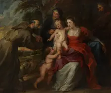 The Holy Family with Saints Francis and Anne and the Infant Saint John the Baptist, 1630s. Creator: Peter Paul Rubens