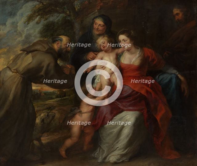 The Holy Family with Saints Francis and Anne and the Infant Saint John the Baptist, 1630s. Creator: Peter Paul Rubens.