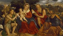 The Holy Family with Saints John the Baptist and Jerome, 1520-1525. Creator: Giampietro Silvio