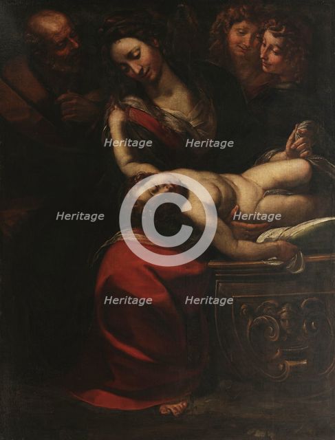 The Holy Family with sleeping Jesus, 1615-1618. Creator: Procaccini, Giulio Cesare (1574-1625).