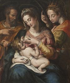 The Holy Family with St Catherine, late 16th-early 17th century. Creator: Giulio Cesare Procaccini