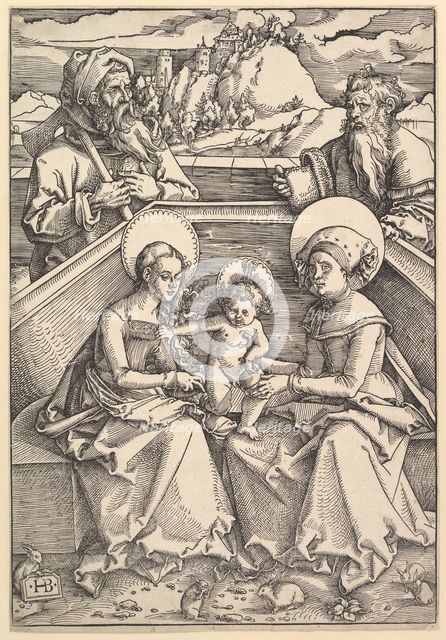 The Holy Family with St. Anna and St. Joachim. Creator: Hans Baldung.