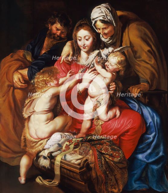 The Holy Family with St. Elizabeth, St. John, and a Dove, c1609. Creator: Peter Paul Rubens.