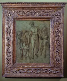 The Holy Family with St John the Baptist, c1540. Artist: Michelangelo Buonarroti
