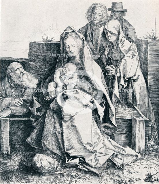 'The Holy Family with St John, the Magdalene and Nicodemus', 1512 (1906). Artist: Albrecht Durer.