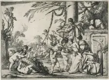 The Holy Family with Putti, 1640. Creator: Laurent de la Hyre
