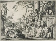 The Holy Family with Putti, 1640. Creator: Laurent de la Hyre