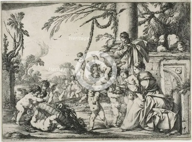 The Holy Family with Putti, 1640. Creator: Laurent de la Hyre.