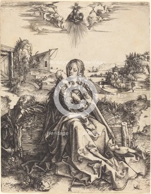 The Holy Family with the Mayfly, 1495/1496. Creator: Albrecht Durer.