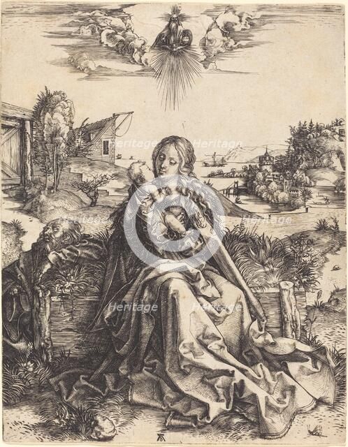 The Holy Family with the Mayfly, 1495/1496. Creator: Albrecht Durer.