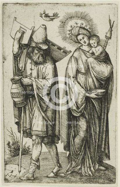 The Holy Family with the Dove of the Holy Ghost, n.d. Creator: Hieronymus Hopfer.