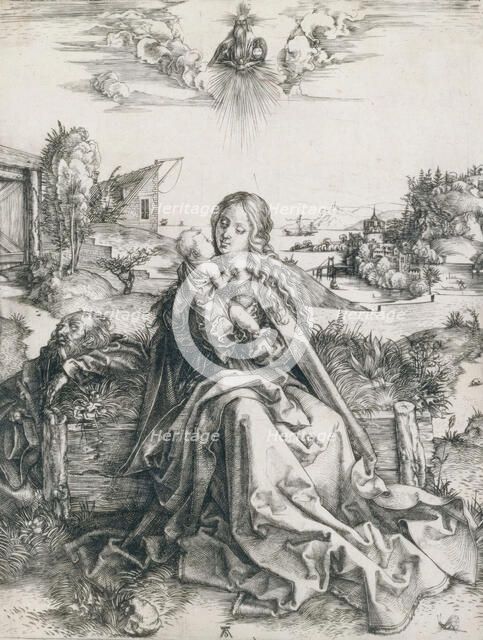 The Holy Family with the Dragonfly, about 1495. Creator: Albrecht Durer.