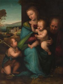 The Holy Family with the Infant John the Baptist, c.1505-c.1515. Creator: Circle of Fra Bartolommeo