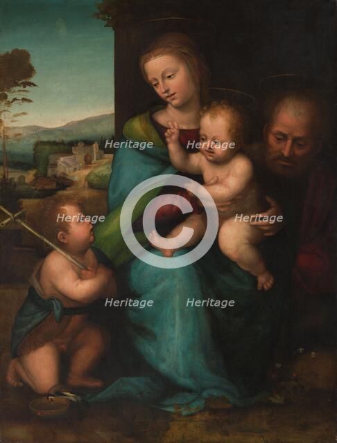 The Holy Family with the Infant John the Baptist, c.1505-c.1515. Creator: Circle of Fra Bartolommeo.