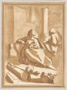 The Holy Family with the infant Saint John the Baptist, 1760-70. Creator: Andrea Scacciati