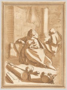 The Holy Family with the infant Saint John the Baptist, 1760-70. Creator: Andrea Scacciati