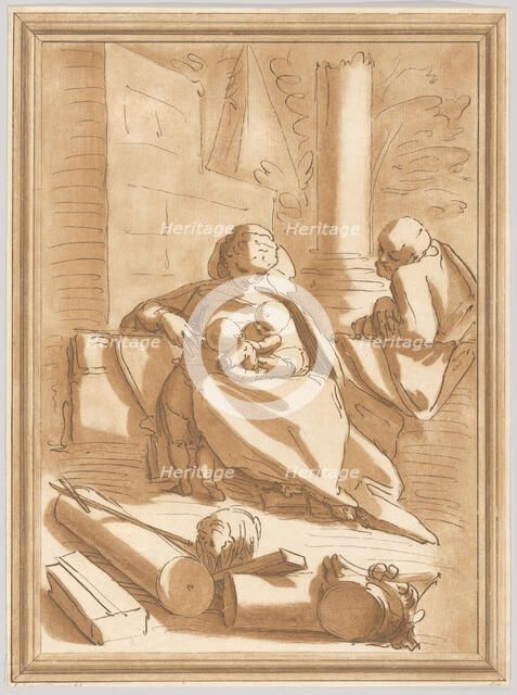 The Holy Family with the infant Saint John the Baptist, 1760-70. Creator: Andrea Scacciati.