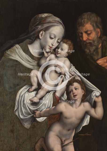The Holy Family with the Infant St John. Creator: Cornelis van Cleve.