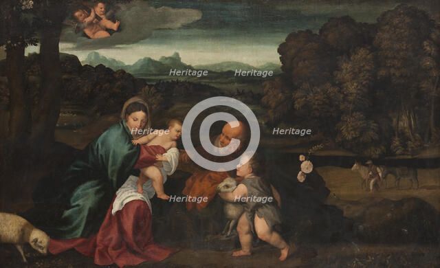 The Holy Family with the Infant St John. Creator: Unknown.