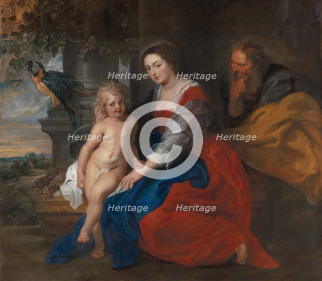 The Holy Family with the Parrot, c1614. Creator: Peter Paul Rubens.