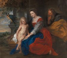 The Holy Family with the Parrot, c1614. Creator: Peter Paul Rubens
