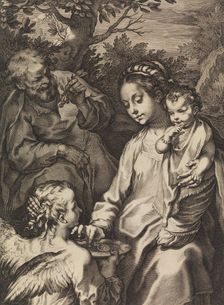 The Holy Family with the Porridge Bowl, ca. 1580-ca. 1614. Creator: Raffaello Guidi