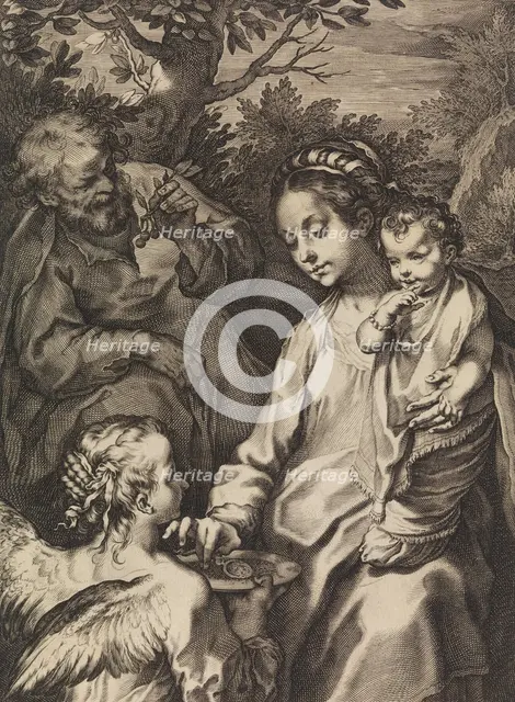 The Holy Family with the Porridge Bowl, ca. 1580-ca. 1614. Creator: Raffaello Guidi.