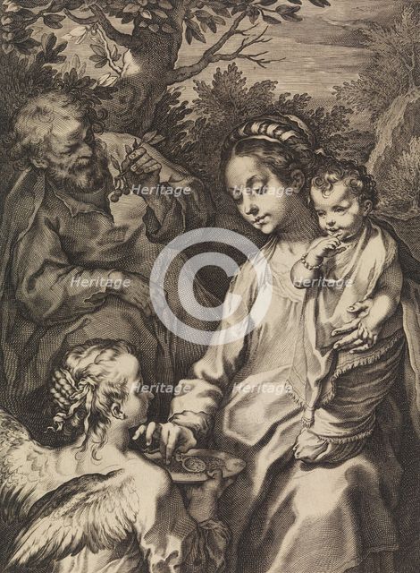 The Holy Family with the Porridge Bowl, ca. 1580-ca. 1614. Creator: Raffaello Guidi.