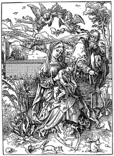 The Holy Family with the Three Hares 1497, (1936). Artist: Albrecht Dürer