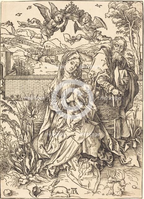 The Holy Family with the Three Hares, c. 1497/1498. Creator: Albrecht Durer.