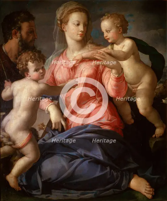 'The Holy Family with the young John the Baptist', 1540.  Artist: Agnolo Bronzino
