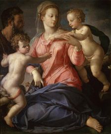 The Holy Family with the young John the Baptist 1540. Artist: Agnolo Bronzino