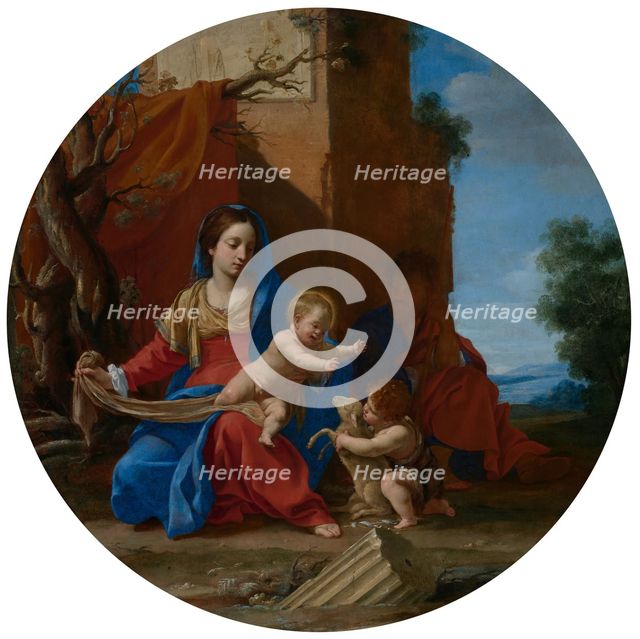 The Holy Family with the young John the Baptist, 1626. Creator: Simon Vouet.