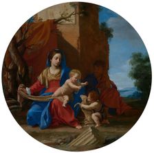 The Holy Family with the young John the Baptist, 1626. Creator: Simon Vouet