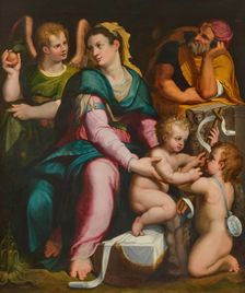 The Holy Family with the young John the Baptist and an Angel, Second Quarter of the 16th cen. Creator: Lorenzo Sabatini