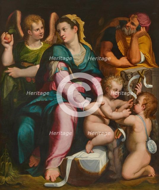 The Holy Family with the young John the Baptist and an Angel, Second Quarter of the 16th cen. Creator: Lorenzo Sabatini.