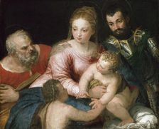 The Holy Family with the young St John the Baptist and St George, early 1550s. Artist: Paolo Veronese