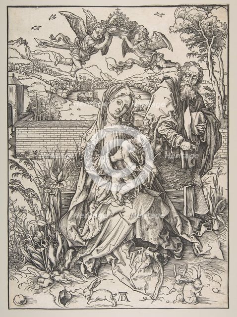 The Holy Family with Three Hares, ca. 1497-98. Creator: Albrecht Durer.