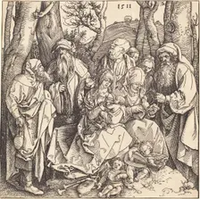 The Holy Family with Two Music-Making Angels, 1511. Creator: Albrecht Durer