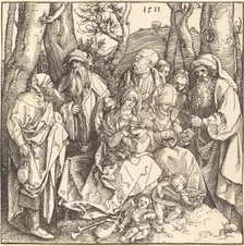 The Holy Family with Two Music-Making Angels, 1511. Creator: Albrecht Durer
