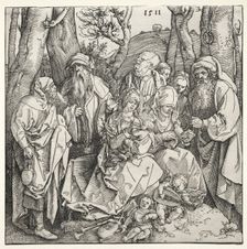 The Holy Family with Two Musician Angels, 1511. Creator: Albrecht Dürer (German, 1471-1528)