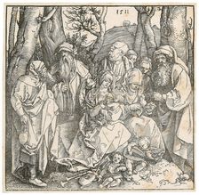 The Holy Family with Two Musician Angels, 1511. Creator: Dürer, Albrecht (1471-1528)