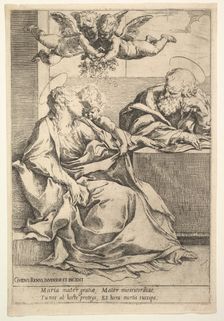 The Holy Family with Two Angels. Creator: Guido Reni