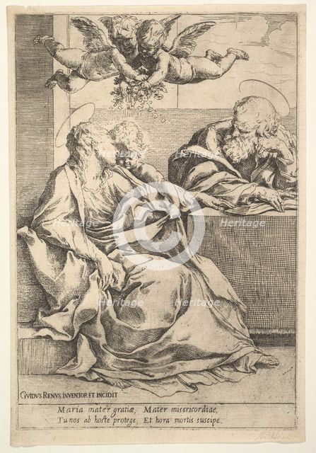 The Holy Family with Two Angels. Creator: Guido Reni.