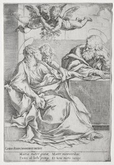 The Holy Family with Two Angels. Creator: Guido Reni (Italian, 1575-1642)